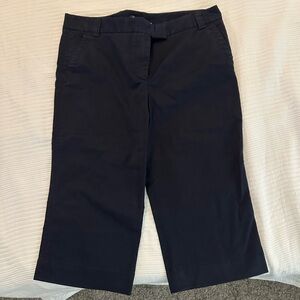 J. Crew NWT capri pants, favorite fit, navy blue, size 14